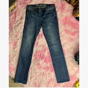 Madewell Medium Wash Slim Straight Leg Jeans 28x34